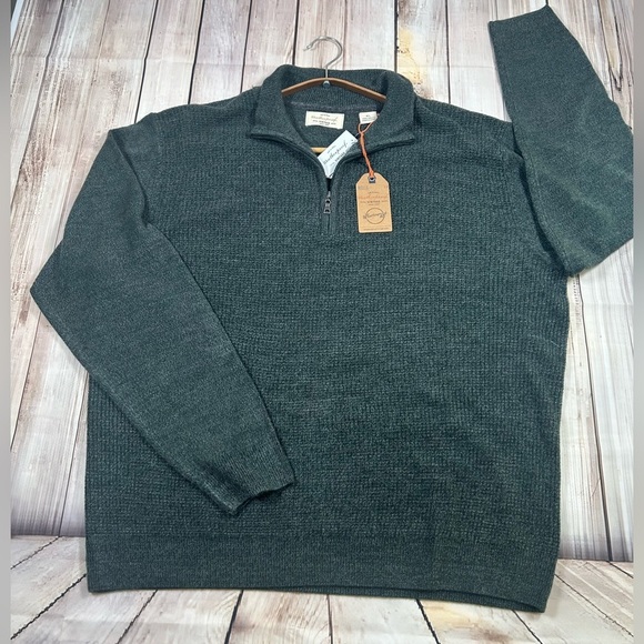 NWT. Weatherproof Vintage Gray Quarter Zip Sweater. Size XL. - Picture 4 of 9